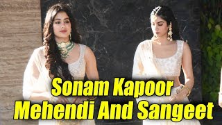 Janhvi Kapoor At Sonam Kapoor's Mehendi And Sangeet Ceremony