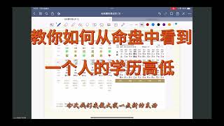 【八字命盘解析】教你命盘中看一个人学历的高低