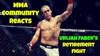 MMA Community reacts to Urijah Faber's retirement