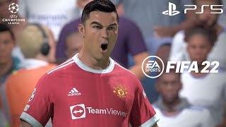 FIFA 22 - Real Madrid vs. Manchester United UEFA Champions League Final Full Match PS5 Gameplay | 4K