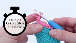 Crab Stitch | How to do a crochet crab stitch (reverse single crochet)