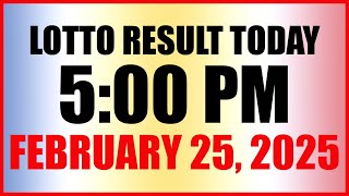 Lotto Result Today 5pm February 25, 2025 Swertres Ez2 Pcso