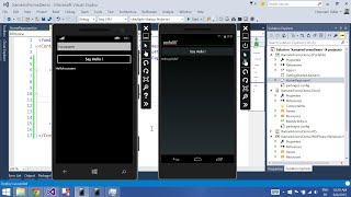Xamarin Forms with Visual Studio Part 2 [Label, Button, Entry]