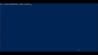 clear-content with PowerShell
