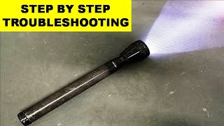 {627} Rechargeable LED Torch / Flashlight Repair - No Light Problem