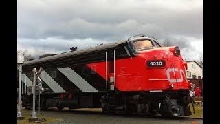 WCRA xCN FP9 A unit 6520 restoration unveiled at Squamish BC