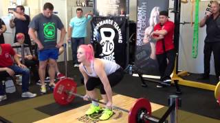 Verity Deadlift Attempt 2 - 85kg @ 67.5kg - PTC Perth Novice Comp