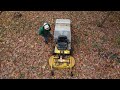 massive fall leaf cleanup with 2001 walker mower mt efi 26hp ghs