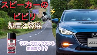 車のスピーカーからビビリ音！ラバーブロテクタントで処置してみた　#アクセラスポーツ