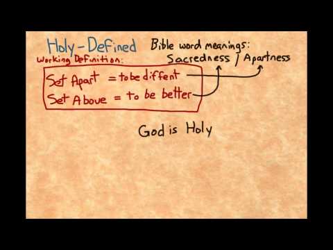 What is the biblical definition of holy?