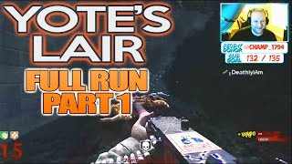 Cod Zombies - "YOTE'S LAIR" Coolest Map Ever - Full Run Part 1 (Call of Duty) | Chaos