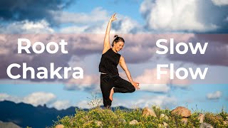 Root Chakra Yoga | Slow Yoga Flow to Ground and Balance