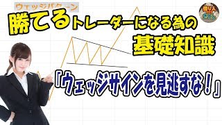 勝てるトレーダーになる為の基礎知識「ウェッジサインを見逃すな」【投資家プロジェクト億り人さとし】