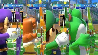 Archery - Yoshi vs Luigi vs Daisy vs Waluigi- Mario and Sonic at The Rio 2016 Olympic Games