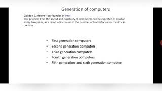 CSA 104 || Generation of computers || Chandan Deka