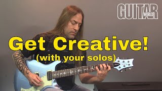 How Make Your Guitar Solos More Creative | Steve Stine Guitar Lesson