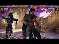 mortal kombat 1 kaos reigns kitana vs shang tsung 5 round local match gameplay video