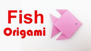 Fish 🐠 Origami: How to Make A Paper Fish? Origami Fish Step by Step Tutorial - Paper Folds Craft DIY