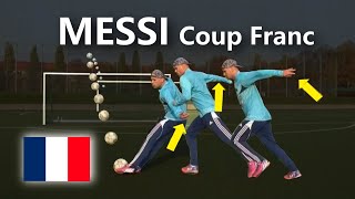 MESSI Coup Franc | Comment tirer un coup franc enroulé #Football #Technique #Juninho #but