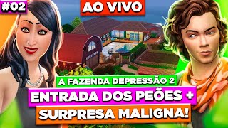 2º EP AO VIVO - ENTRADA DOS PEÕES NA FAZENDA + SURPRESA MALIGNA! | Diva Depressão