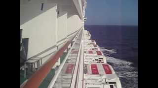 Cruising 20 Knots on the Norwegian Epic - Deck 10