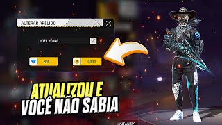 🔥COMO TROCAR O NICK NO FF COM OURO NA NOVA ATUALIZAÇÃO | CAZUPLAY BR