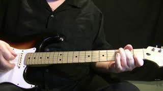 Last Date Guitar Lesson Demo + Backing Track - Floyd Cramer / The Ventures