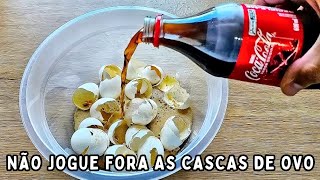 Misture casca de ovo com coca cola e se surpreenda!