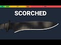 Classic Knife Scorched - Skin Float And Wear Preview