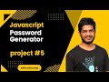 Random Password Generator Using HTML CSS and JavaScript | JavaScript Project#5 | #webcodecamp