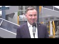 andrzej duda z wizytą w siedzibie firmy wireland