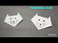 Hora da Atividade: Gato de dobradura rápido e fácil- Professora Aline      #animaisemdobradura