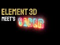 Creating Stunning Saber Effect on Element 3D Text | After Effects Tutorial