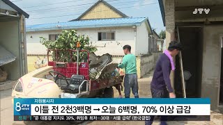 [JTV 8 뉴스] 자원봉사자 줄고 독거노인 굶는 수해현장