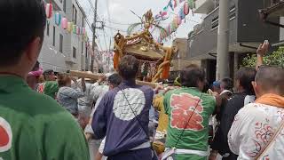 羽田神社夏季例大祭「羽田まつり」　本社神輿渡御　ヨコタ担ぎ　2024/07/28  b16