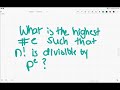 What is the Highest Power of a Prime that Divides a Factorial?