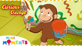 George Paints the Country House! 🏡🎨 | Curious George | Compilation | Mini Moments