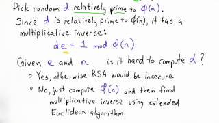 Compute D - Applied Cryptography