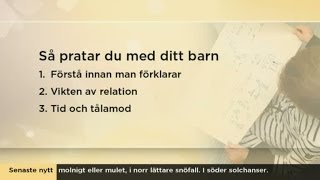 Så kommunicerar du bäst med dina barn - Nyhetsmorgon (TV4)