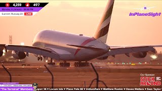 🔴✈️ EMIRATES A380 DIVERSION! - Live Aviation @ Adelaide Airport ( YPAD / ADL) + ATC ✈️🔴