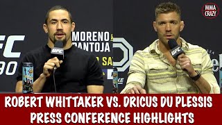 Robert Whittaker vs. Dricus Du Plessis Press Conference Highlights UFC 290