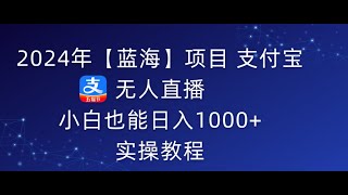 六、直播数据的查看 2024年【蓝海】项目 支付宝无人直播 小白也能日入1000+ 实操教程