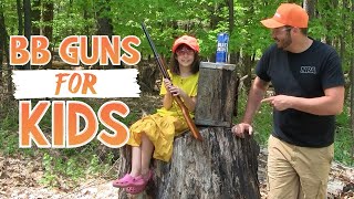 How-to Shoot a BB Gun 🎯 (\u0026 Safety) for Kids!!