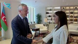 Birinci vitse-prezident Mehriban Əliyeva Fransanın İqtisadiyyat və Maliyyə naziri ilə görüşüb