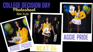 College Decision Day 2022 | Photoshoot Mini Vlog | North Carolina A&T University