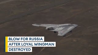 One of only three Russian loyal wingman stealth drones shot down over Ukraine