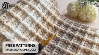 SUPER EASY & LOVELY Crochet Pattern for Beginners! 😍 Crochet Stitch for Baby Blanket & Bag