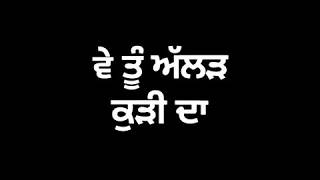 Tharda Dil Happy Raikoti New Punjabi Black Background Whatsapp Status video