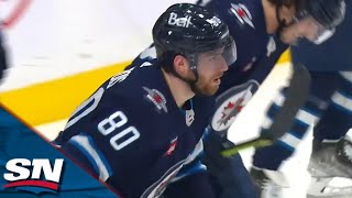 Jets' Pierre-Luc Dubois Chokes Up On His Stick To Score Unconventional One-Timer