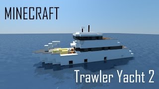 Minecraft Trawler Yacht 2 (full interior) + Download